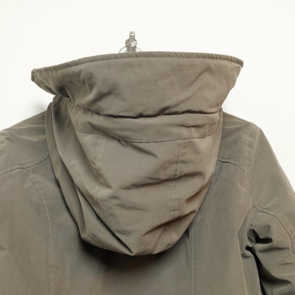 Hollister | Abercrombie | women’s Green Fur Hood coat. Size small. - Picture 3 of 9